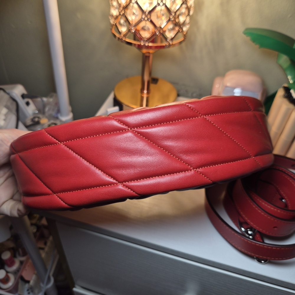 Coach Mira Red Quilted Leather Shoulder Bag NEW - Picture 4 of 16